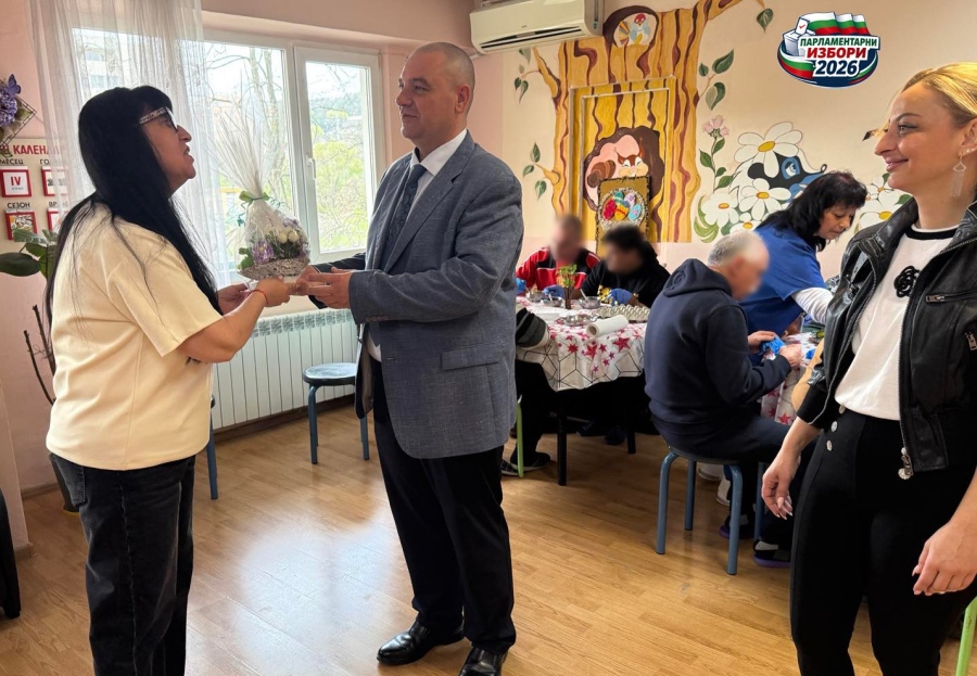 ПАРЛАМЕНТАРНИ ИЗБОРИ 2026: БСП и горнооряховският кандидат за народен представител Йордан Дончев зарадваха потребителите в социалните домове на Общината