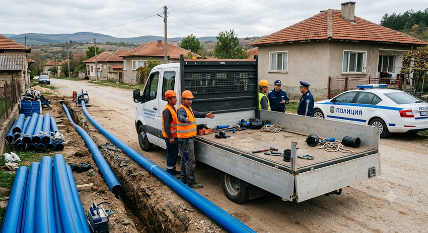 Криминалисти разследват кражба на специализирана техника в Драганово