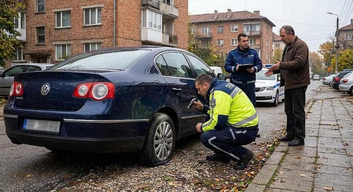 Нарязаха гумите на кола в Павликени